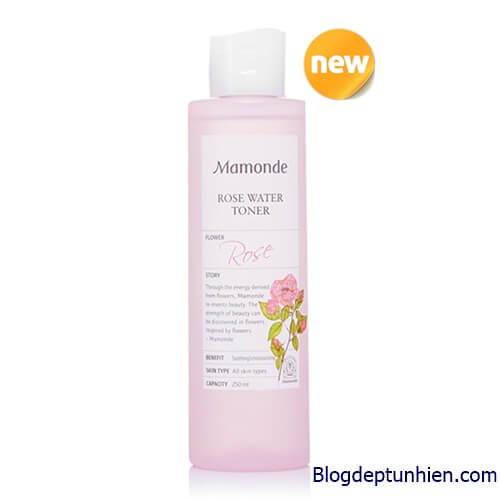 nước hoa hồng mamonde aqua peel toner plum blossom -toner mamonde review