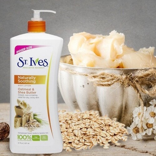 Review ST.IVES Naturally Soothing Oatmeal & Shea Butter Body Lotion