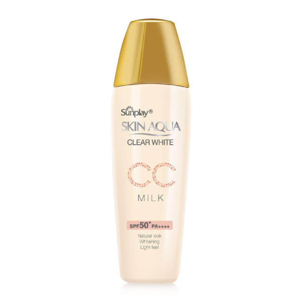Kem chống nắng Sunplay SKin Aqua Clean white CC milk  review