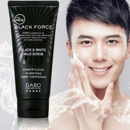 Sữa rửa mặt Dabo Black Force- For Men dành cho những chàng trai da dầu mụn và nhạy cảm 