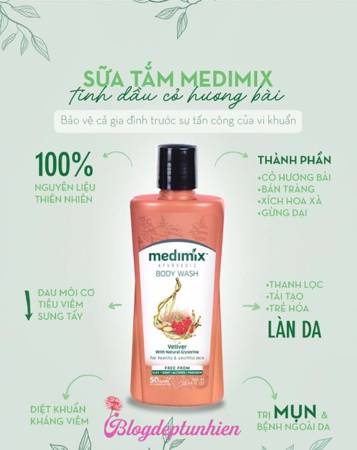Sữa tắm Medimix cỏ hương bài