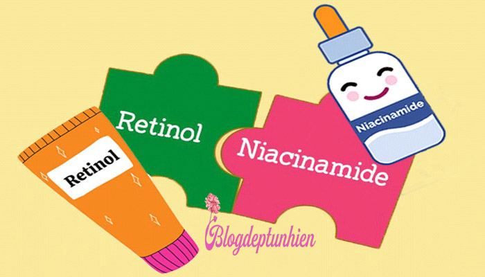 Dùng niacinamide với retinol nhau được không
