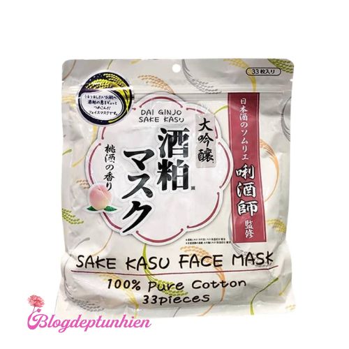 Mặt nạ trị mụn trắng da Sake Kasu Face Mask Nhật Bản
