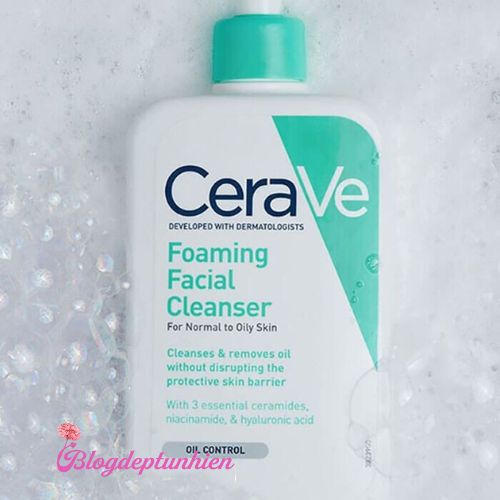 Review sữa rửa mặt Cerave Foaming Facial Cleanser dùng cho da dầu mụn