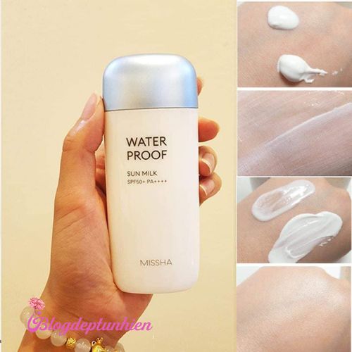 Kem chống nắng Missha All Around Safe Block Waterproof Sun Milk