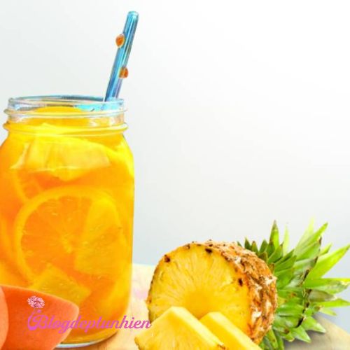 Nước detox từ cam và dứa