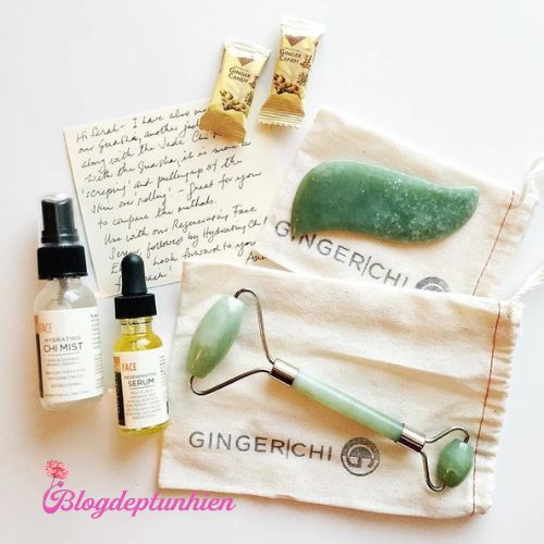 Cây lăn ngọc bích Ginger Chi Jade Roller